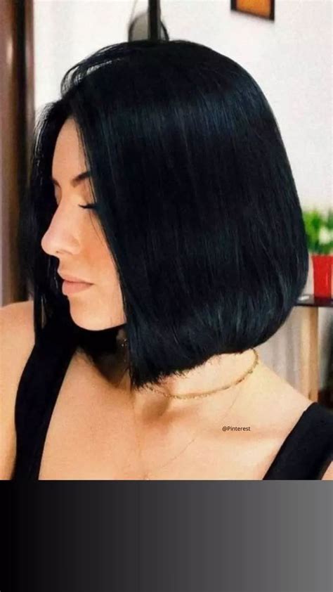 Long Bob Cabelo Preto Curto - Cortes de Cabelo Curto da Moda - PriFlor | Cabelo long bob liso ...