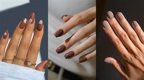 Unha Marrom Com Preto - Marrom é o novo preto: inspirações para unhas no tom do outono 2024