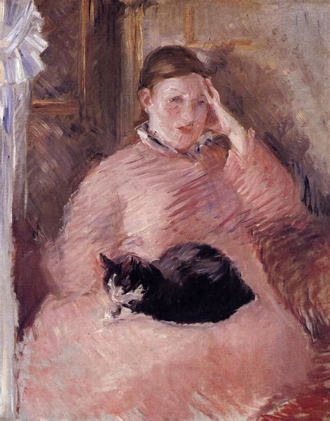 Woman with a Cat, c.1880 - Edouard Manet - WikiArt.org