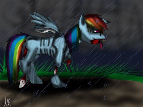 zombie rainbow dash drawing  natschkareksio dragoart