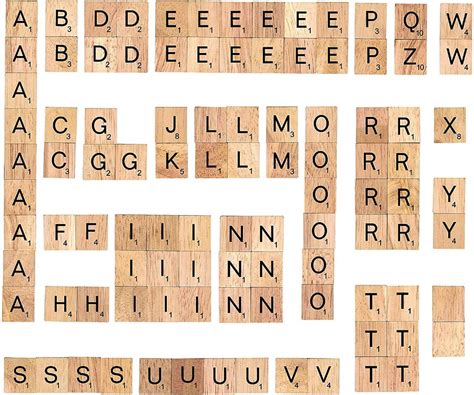 pcs wooden scrabble alphabet letter tiles  score etsy