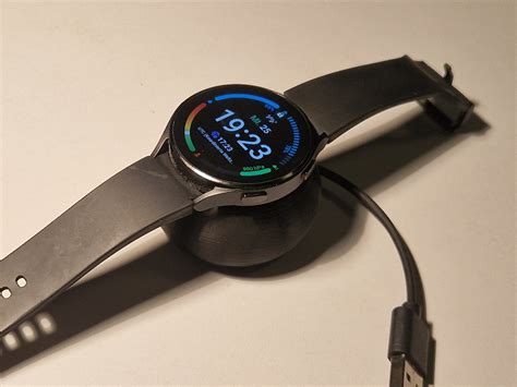 Galaxy Watch Charger with Cable Winder and USB Power Adapter Mount by