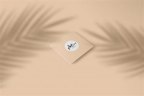 Square Business Card Mockup - MockupNest | Free & Premium Product Mock-Ups