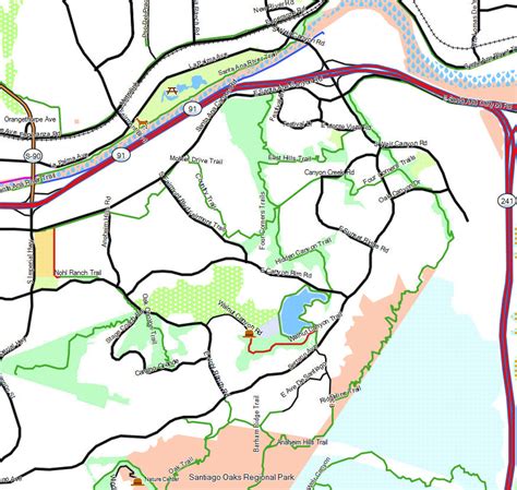 Anaheim Hills - California Trail Map