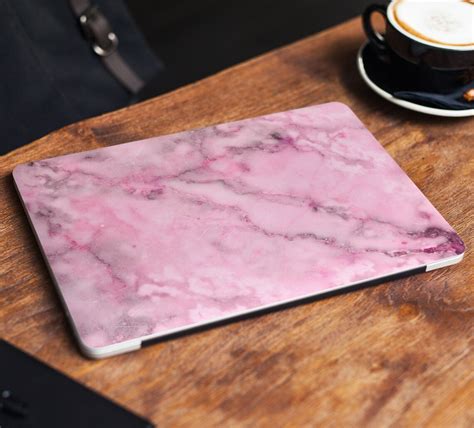 Pink Marblel Laptop Skin Macbook Skin Cracked Marble Crimson - Etsy