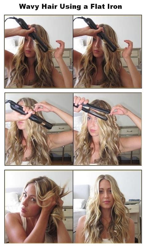 how to make curly hair with flat iron