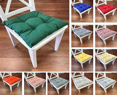 Tropik Home Colourful Seat Pads, Garden Kitchen Chair Cushion Tie On ...