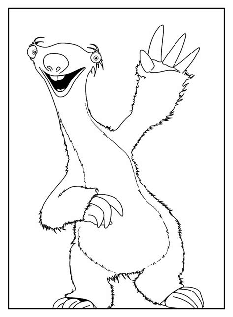 Desenho A Era Do Gelo - Desenhos de A Era do Gelo para colorir - Bora Colorir