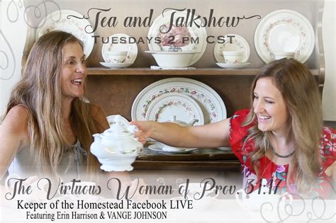 Tea Time & Talk Show: Vange on Strength - Keeper of the Homestead