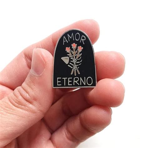 Amor Eterno Enamel Pin ~ S E C O N D S | Enamel pins, Hard enamel pin, Pin