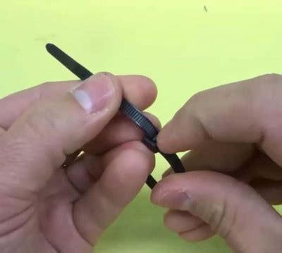 how to open a zip tie without cutting it