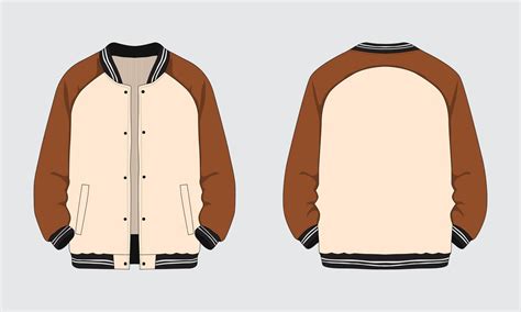 varsity jacket mockup vector art icons  graphics