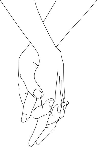 Couples Holding Hands Drawings