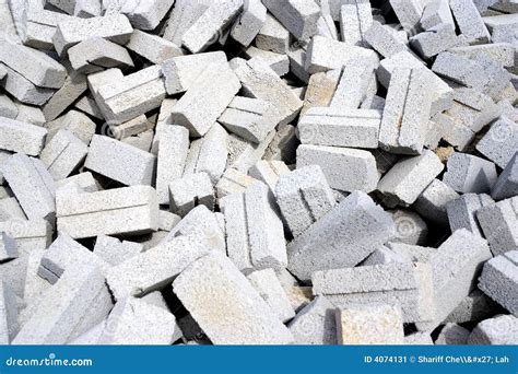 Cement Bricks stock image. Image of texture, architecture - 4074131