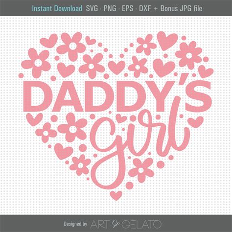 Daddy's Girl SVG Father's Day Svg Daddy and Daughter | Etsy