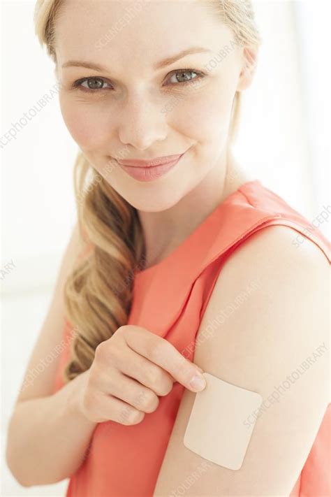 Contraceptive patch - Stock Image - F008/2872 - Science Photo Library