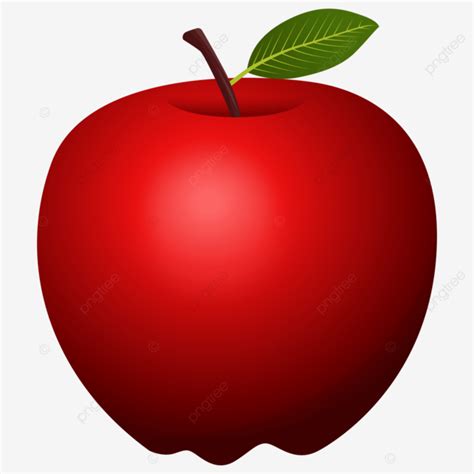 desain clipart buah apel merah  daun clipart apel apel merah