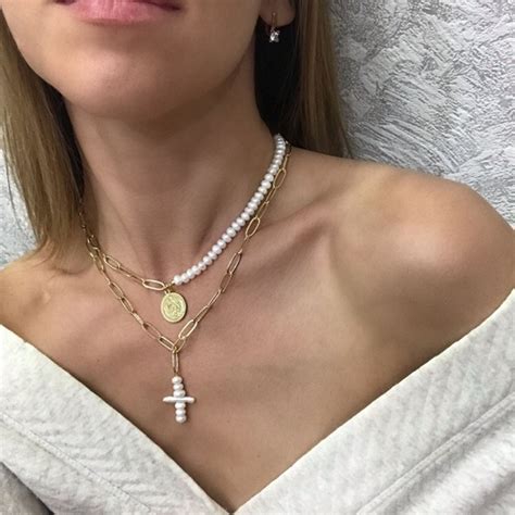 Ассиметричное колье с барочным жемчугом: купить в каталоге «Украшения ...