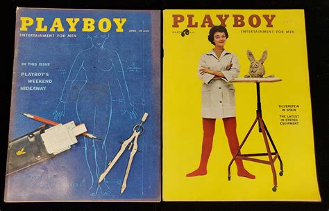 Lot - (2) 1959 Playboy Magazines Vol. 6 #3 & 4