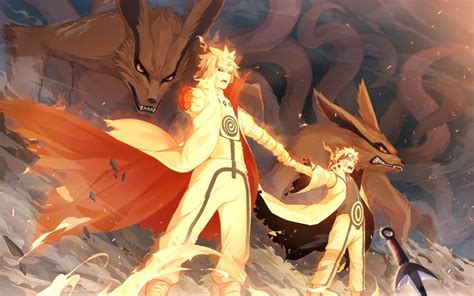 Minato Kurama Mode y Naruto Kurama Mode Padre e hijo/Father and son ...