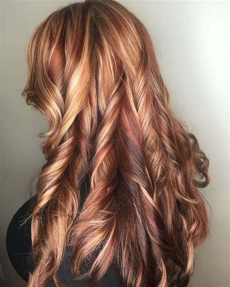 Red Highlights In Blonde Hair
