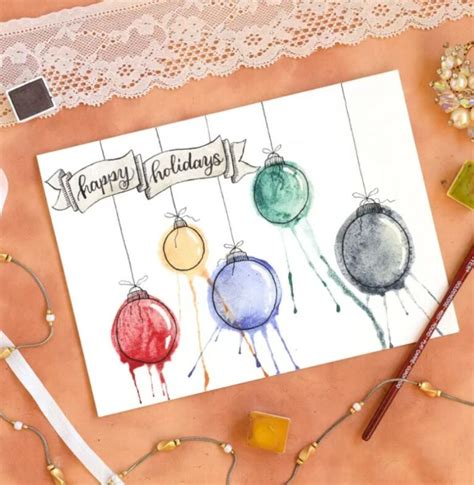 25+ Festive Christmas Card Drawing Ideas to Warm Your Heart this Holiday Season – Loveable