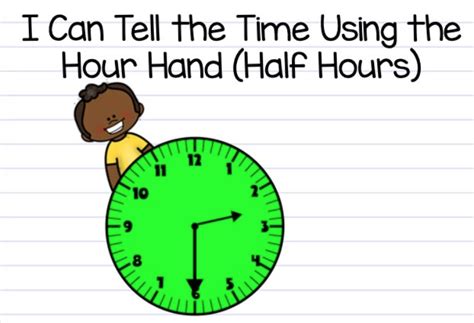 Telling Time to the Half Hour - Teaching Time - It's All Primary