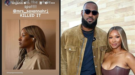 p    spot lebron james shows love  savannah james