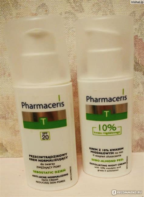 Крем для лица Pharmaceris Нормализующий анти-акне SPF 20 сужающий поры ...