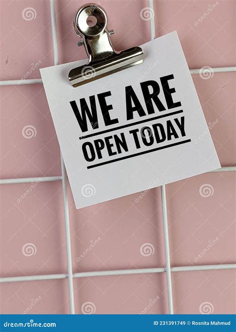 open today  signage  open  dark stock image image
