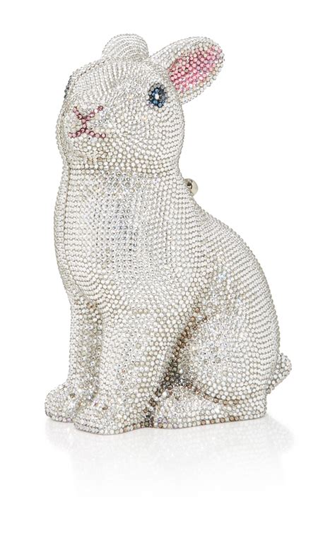 judith leiber white ava bunny cluth | Judith leiber handbags, Judith