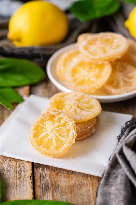 candied lemon slices savor  flavour
