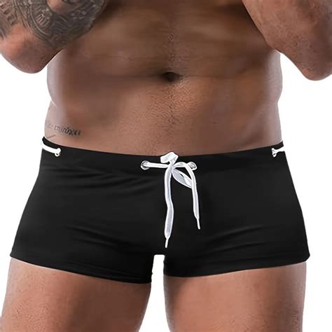 Xysaqa Men's Swimwear Sexy Low Rise Quick Dry Swim Briefs Mens Hot