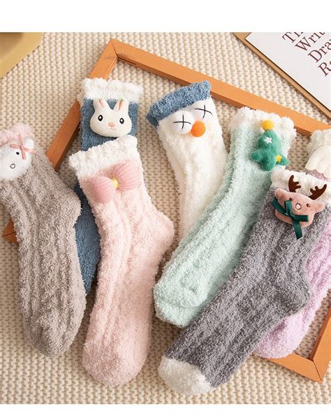 Fuzzy Socks for Women, Warm Soft Fluffy Socks Thick Cozy Plush Sock
