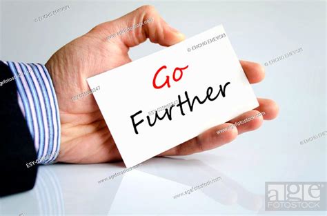 Go further text concept isolated over white background, Stock Photo ...