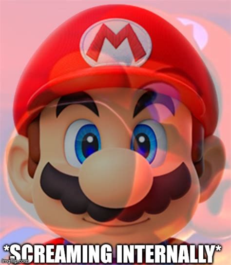 Mario Screaming Internally Blank Template - Imgflip