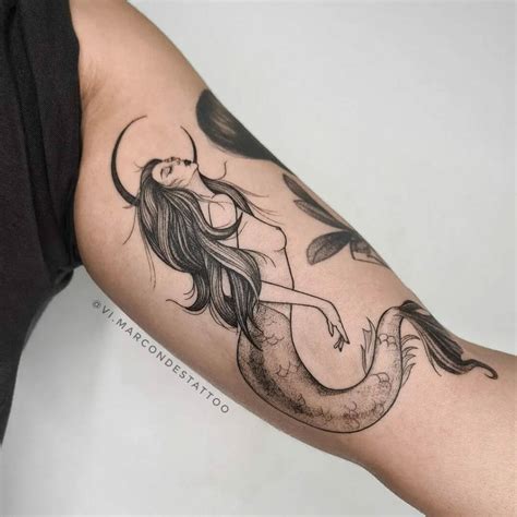 101 Best Black Mermaid Tattoo Ideas That Will Blow Your Mind!