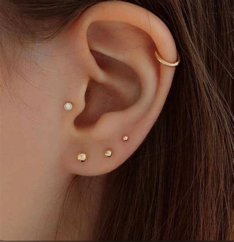 Small Stud Earrings, Tiny Gold Stud, 14K Gold Fill Stud, 2mm 3mm 4mm ...