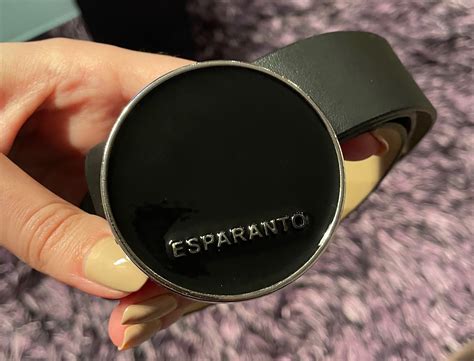 Черен дамски кожен колан Esparanto гр. София Зона Б-5 • OLX.bg