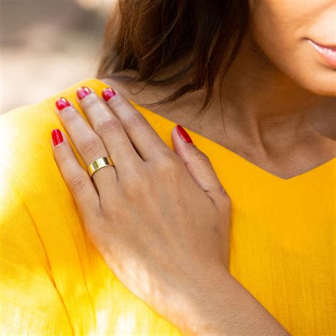 vintage wide  yellow gold band