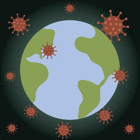 covid 19 coronavirus world map crisis outbreak 3373993 Vector Art at ...