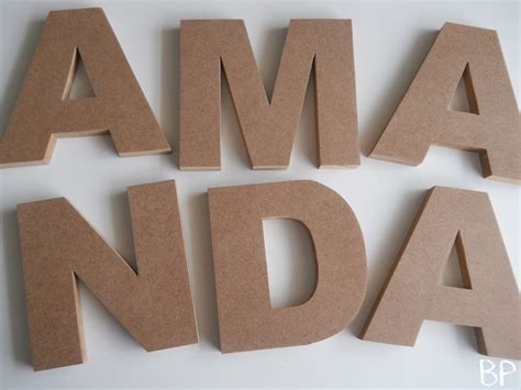 Letras De Madeira Mdf - Folha De Letras De Madeira