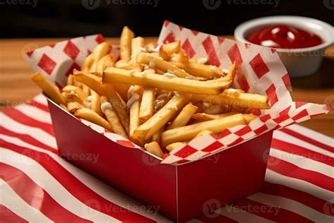 Image of potato fries with sauce 27961028 Stock Photo at Vecteezy