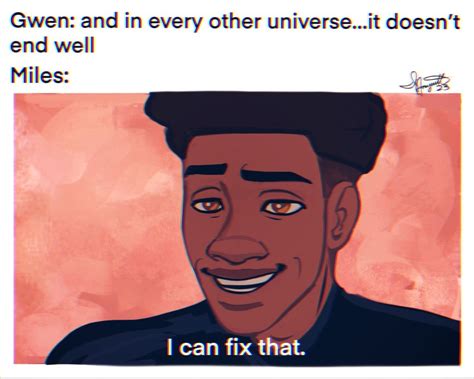 animated miles spiderman smiling