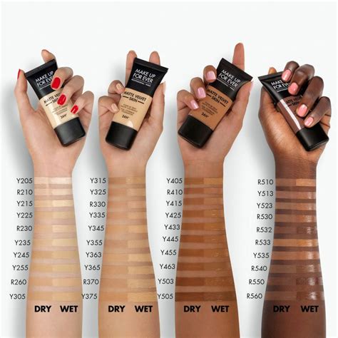 Makeup Forever Matte Foundation Swatches | Makeupview.co