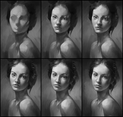 Portrait Practice Process by AaronGriffinArt on DeviantArt