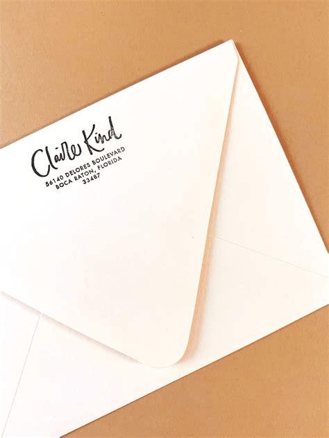 Odette Custom Address Rubber Stamp — MBOJ Studio