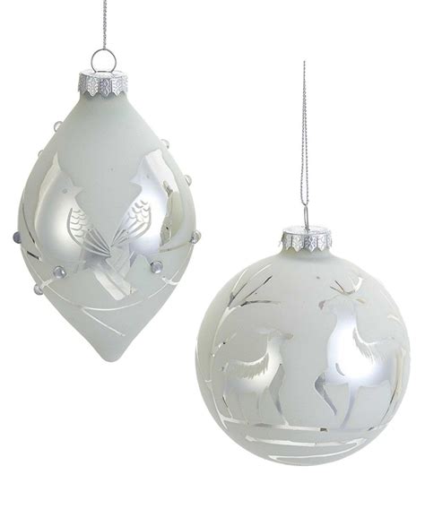 Kurt Adler Kurt Adler Glass Ornaments 2pc Set | Glass ornaments ...