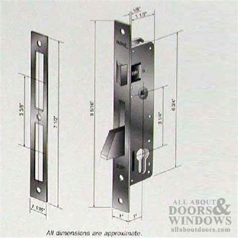 2000 series Double Cylinder complete lockset, Solid Brass - Polished Brass