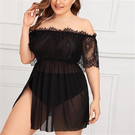 Plus Size Woman Lace Dresses - IMC